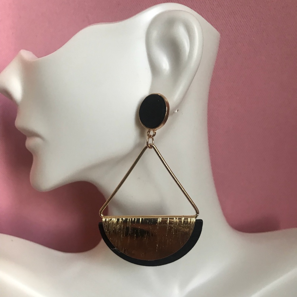 Wood Hoop Earrings